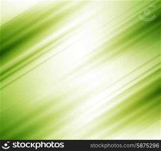 Vector blurred abstract background with stripes. Green color