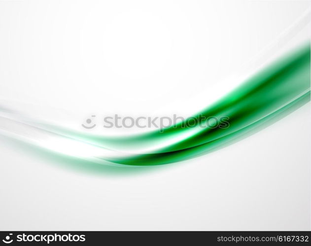 Vector blurred wave abstract template. Vector clean blurred wave abstract template