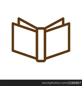 Vector Book icon related to education, library, bookstore or knowledge symbol. Reading line icon on white background.. Vector Book icon related to education, library, bookstore or knowledge symbol. Reading line icon on white background
