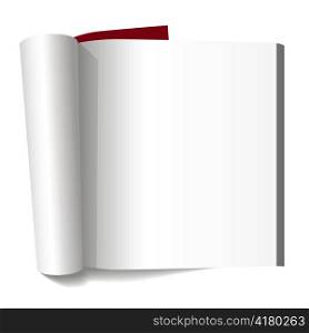 vector book with blank page