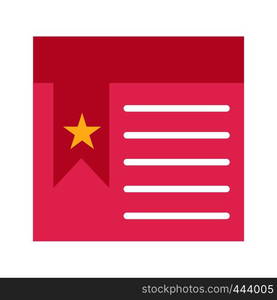 Vector Bookmarked Page Icon