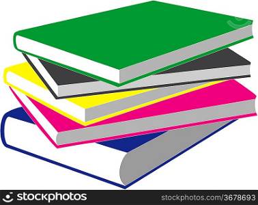 Vector. Books in color 04