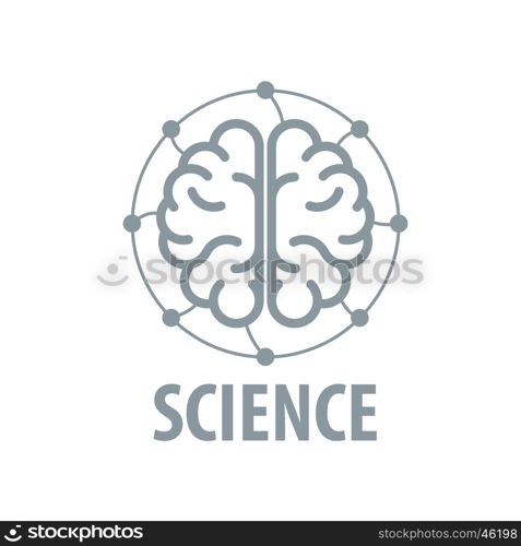 Vector brain logo. template design logo brain. Vector illustration of icon