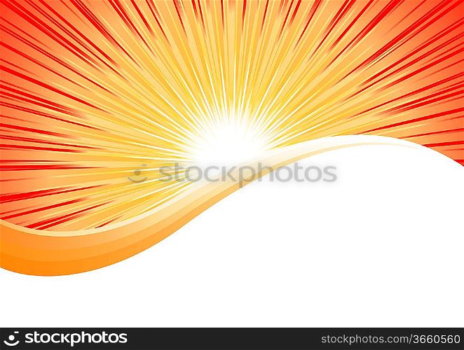 ""Vector bright orange background; clip-art""