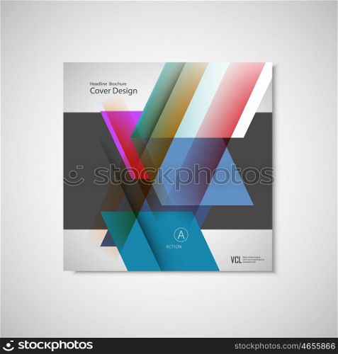 Vector Brochure Flyer design Layout template, size A4, Front page and back page. Use for your design.