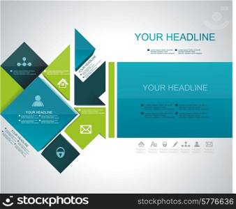 Vector brochure, flyer, magazine cover, web page, poster template