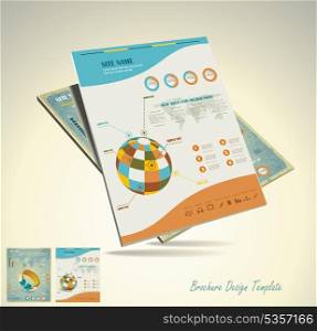 Vector brochure template design . EPS 10