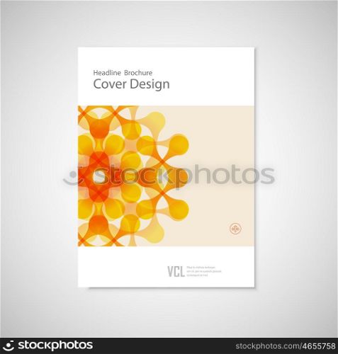 Vector brochure with abstract figures. Modern connect pattern. Vector brochure with abstract figures. Modern connect pattern.