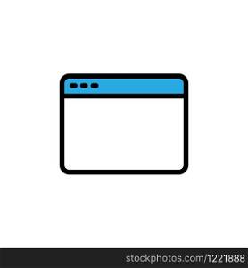Vector browser icon design template