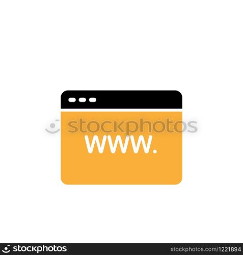 Vector browser icon design template