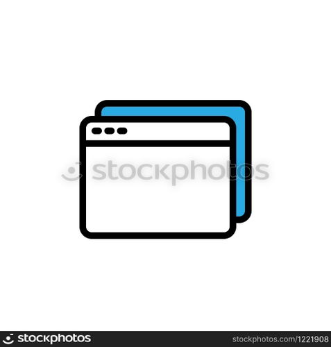 Vector browser icon design template