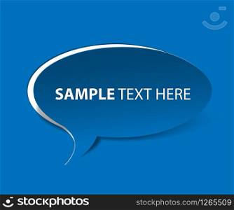 Vector Bubble cut out paper (vector) - template for your content / text