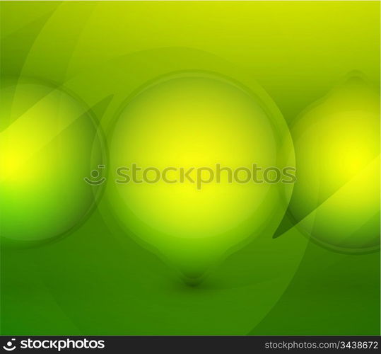 Vector bubbles background