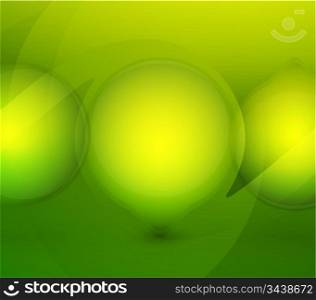 Vector bubbles background