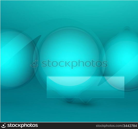 Vector bubbles background
