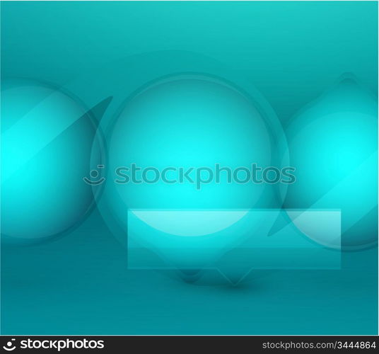 Vector bubbles background
