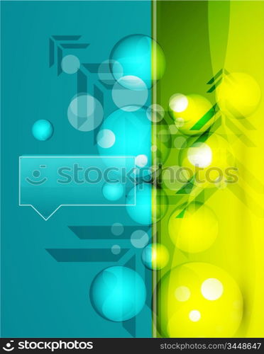 Vector bubbles background