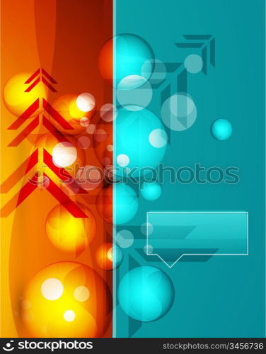 Vector bubbles background