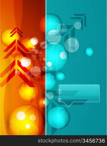 Vector bubbles background