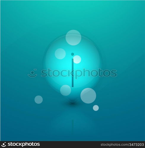 Vector bubbles background