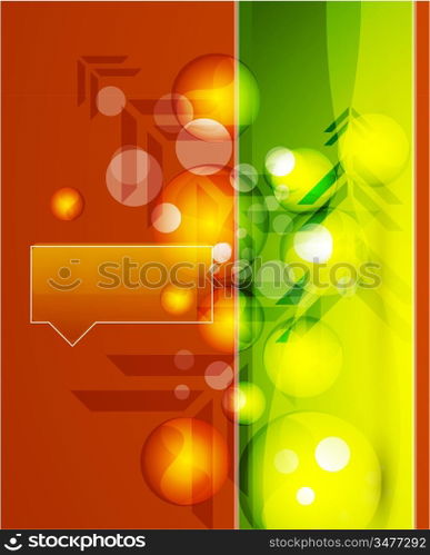 Vector bubbles background