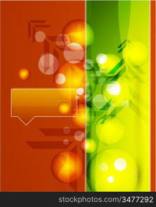Vector bubbles background