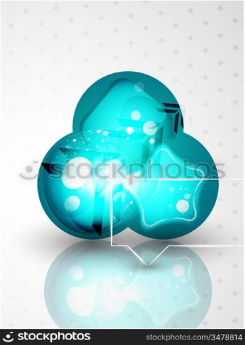 Vector bubbles background
