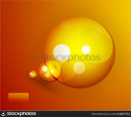 Vector bubbles background