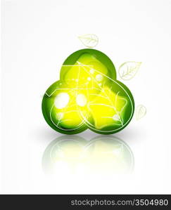 Vector bubbles background