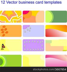 Vector. Business card set 02