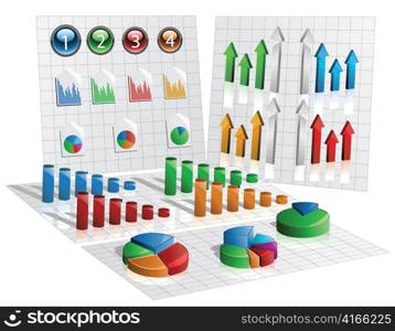 vector business graphs