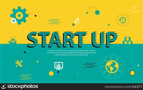 Vector business start up infographic