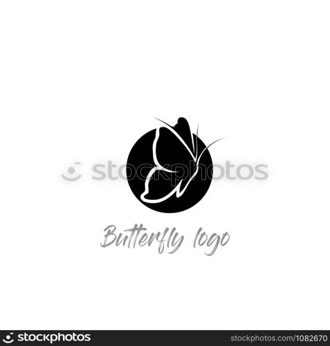 Vector Butterfly conceptual simple colorful icon Logo Vector Animal