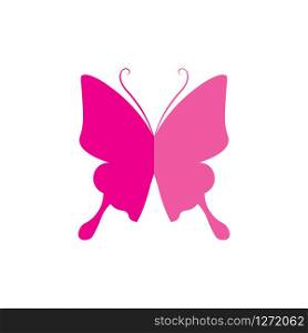 Vector Butterfly conceptual simple colorful icon Logo Vector Animal