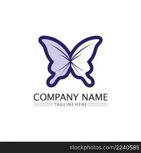Vector Butterfly conceptual simple, colorful icon. Logo. Vector illustration 