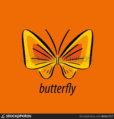 vector butterfly logo. logo design pattern butterflies. Vector illustration icon