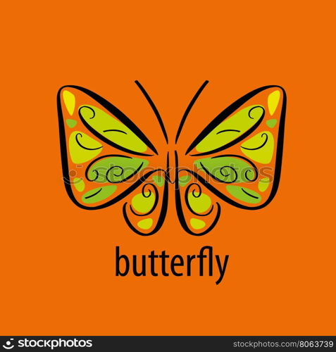 vector butterfly logo. logo design pattern butterflies. Vector illustration icon