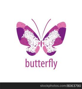 vector butterfly logo. logo design pattern butterflies. Vector illustration icon