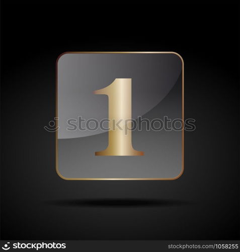 Vector button number one