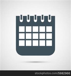 Vector calendar isolated on white background. Vector calendar isolated on white background.