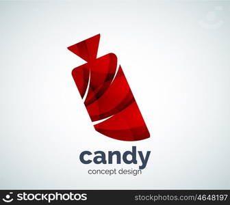 Vector candy logo template, abstract business icon