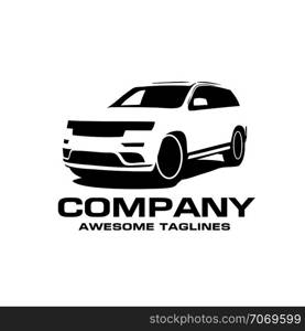 Vector car silhouette logo, silhouette of sport car style vector, auto car logo concept, car shop logo vector,transport and auto logo