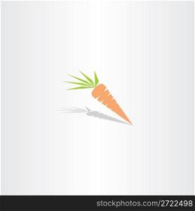 vector carrot icon logo design orange