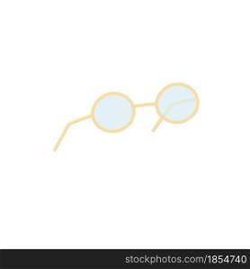 Vector cartoon flat fashionable glasses.New trendy beautiful accessory isolated on empty background-clothing store,shopping and fashion concept,web site banner ad design. Flat cartoon fashionable accessory,shopping and fashion vector illustration concept