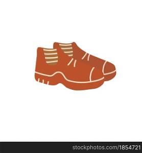 Vector cartoon flat fashionable sneakers.New trendy beautiful footwear isolated on empty background-clothing shoe store,shopping and fashion concept,web site banner ad design. Flat cartoon fashionable sneakers,fashion shopping vector illustration concept