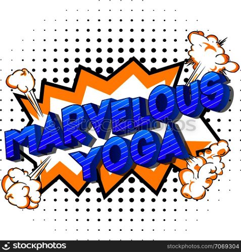 Vector cartoon hand writing with pencil. Illustrated sign on comic book background.