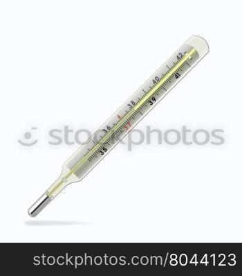 vector celsius medical glass thermometer