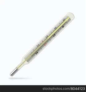 vector celsius medical glass thermometer