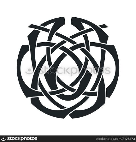 Vector celtic circlar knot. Ethnic ornament. Geometric design. Vector celtic circlar knot. Ethnic ornaments set.