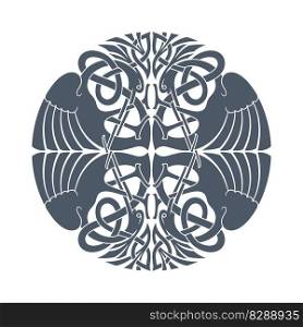 Vector celtic circlar knot. Ethnic ornament. Geometric design. Vector celtic circlar knot. Old ethnic ornaments